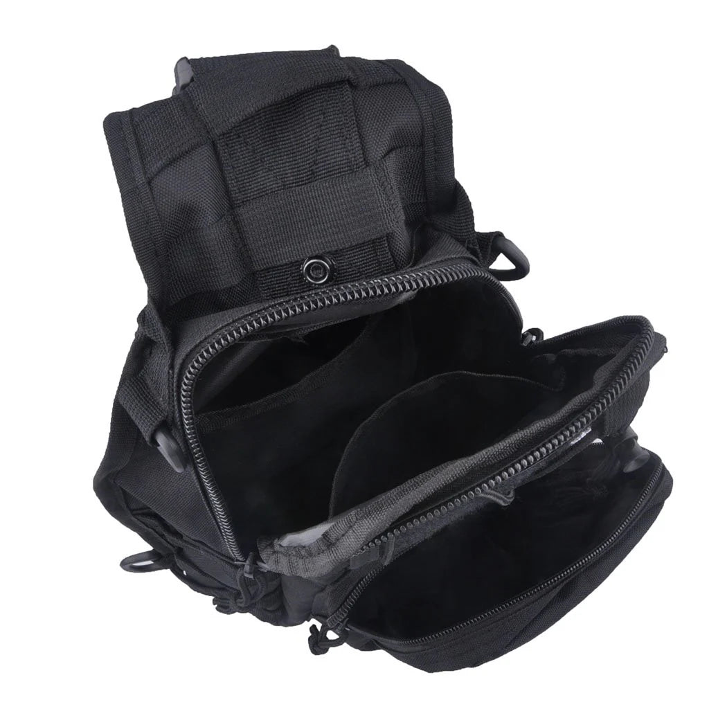 Jupitergear Tactical Military Sling Backpack Shoulder Bag Molle Outdoor Daypack Backpack with Adjustable Strap